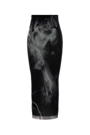 Printed tulle skirt Blue JEAN PAUL GAULTIER (2604WSK085M031P000)