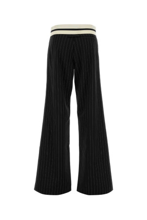 Шерстяные брюки с вышивкой JEAN PAUL GAULTIER (2604WTR178C074)