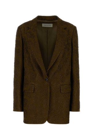 Bronze jacquard blazer DRIES VAN NOTEN (2620104024074)