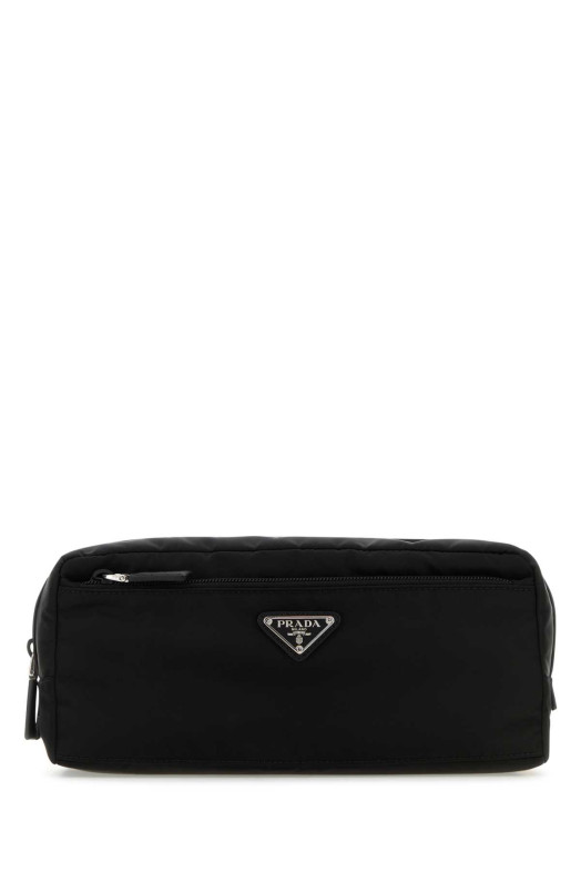 Черная косметичка из материала Re-Nylon, PRADA (2NA0302DMH)