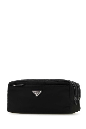 Чорна косметичка з матеріалу Re-Nylon, чорна PRADA (2NA0302DMH)
