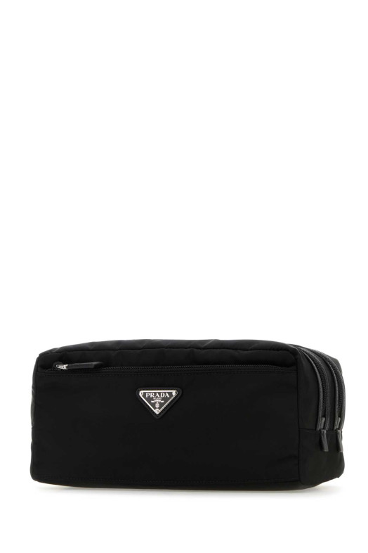 Черная косметичка из материала Re-Nylon, PRADA (2NA0302DMH)
