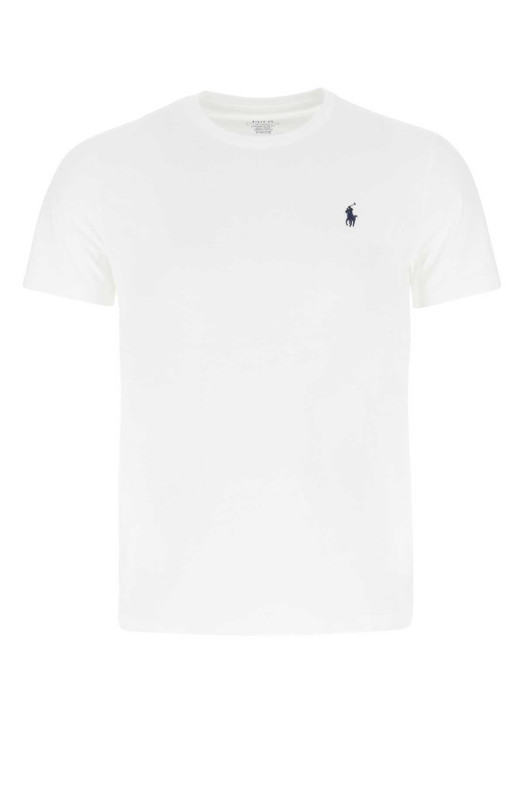 Белая хлопковая футболка Blue POLO RALPH LAUREN (710680785)