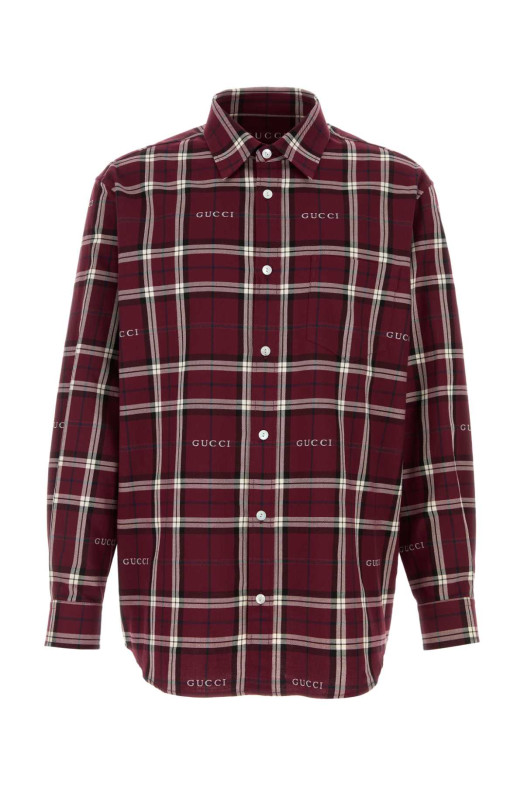Embroidered cotton shirt GUCCI (852895ZAUAC)