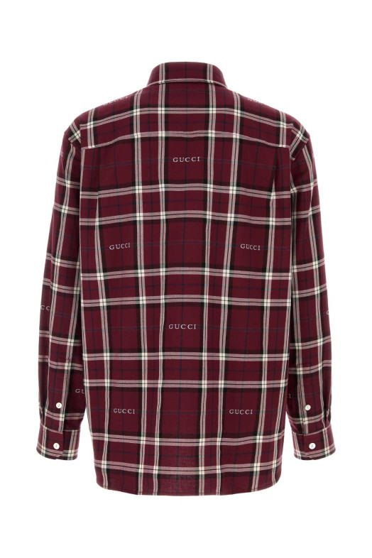Embroidered cotton shirt GUCCI (852895ZAUAC)