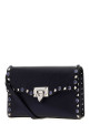 Navy blue leather Rockstud crossbody bag VALENTINO GARAVANI (8W0B0181PAX)