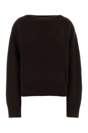 Chocolate wool blend oversize sweater GUCCI (A003WKXKFRY)