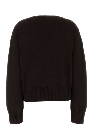 Chocolate wool blend oversize sweater GUCCI (A003WKXKFRY)
