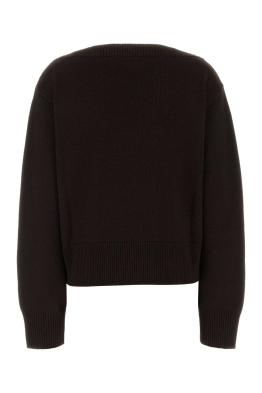 Chocolate wool blend oversize sweater GUCCI (A003WKXKFRY)