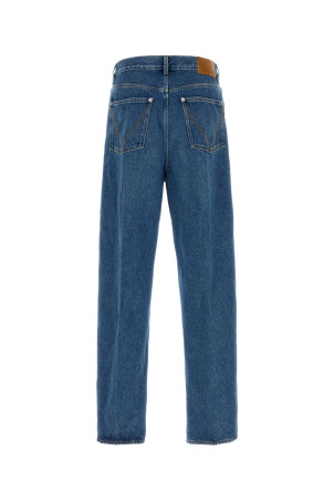 DENIM CON GAMBA MORBIDA E DETTAGLIO IN PELLE SUL B BOTTEGA VENETA (A00559V69P0)