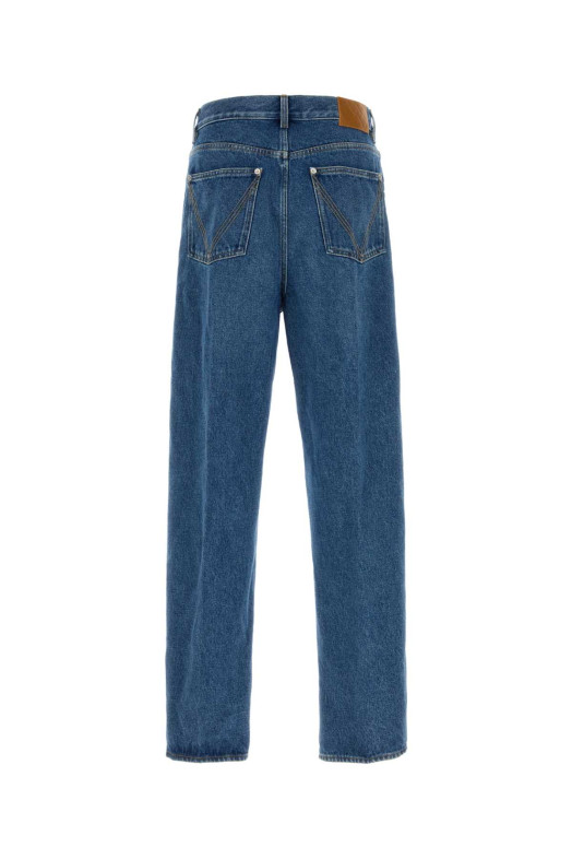 DENIM CON GAMBA MORBIDA E DETTAGLIO IN PELLE SUL B BOTTEGA VENETA (A00559V69P0)