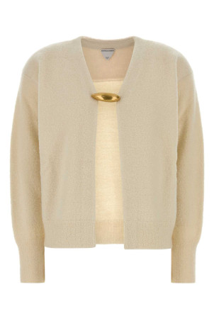 CARDIGAN IN BOUCLE CHIUSURA BROCHE ORO BOTTEGA VENETA (A007ZTV6WM0)