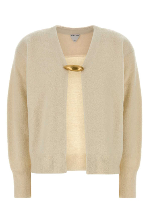 CARDIGAN IN BOUCLE CHIUSURA BROCHE ORO BOTTEGA VENETA (A007ZTV6WM0)