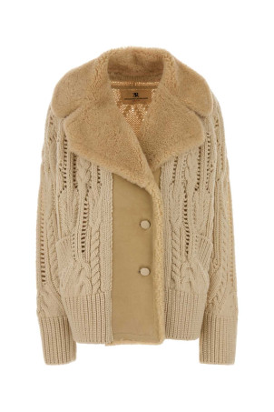 Кардиган з пісочної вовни ERMANNO SCERVINO (D495D305SHQTK)