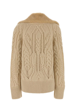 Кардиган з пісочної вовни ERMANNO SCERVINO (D495D305SHQTK)