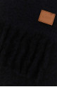 Black mohair blend scarf Black LOEWE (FSA6SS1X05)