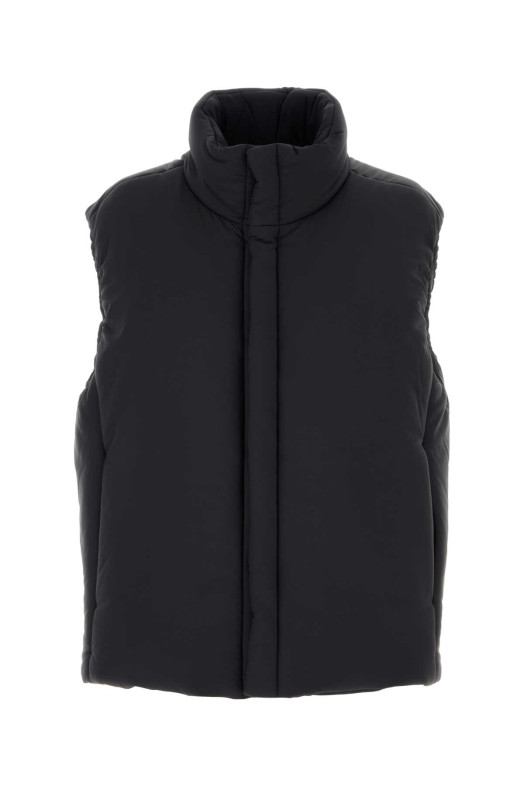 Black nylon sleeveless jacket HERNO LAMINAR (GI00233UL12853)