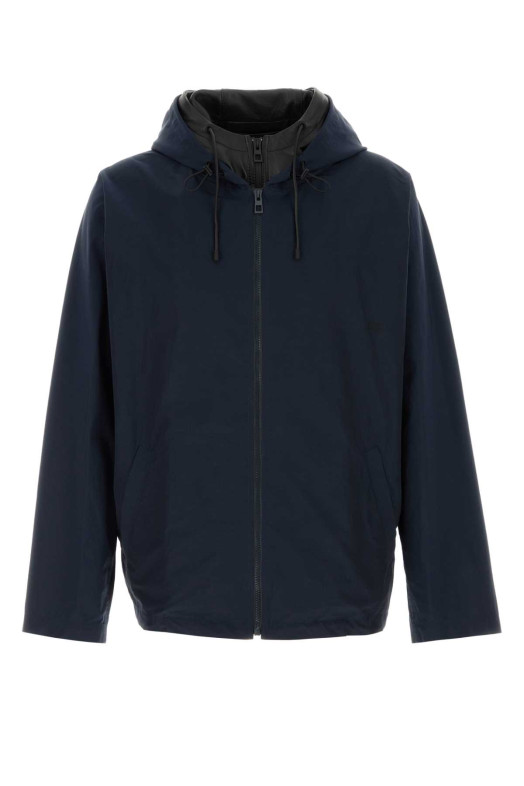 Navy blue cotton blend jacket LOEWE (H526Y02X66)