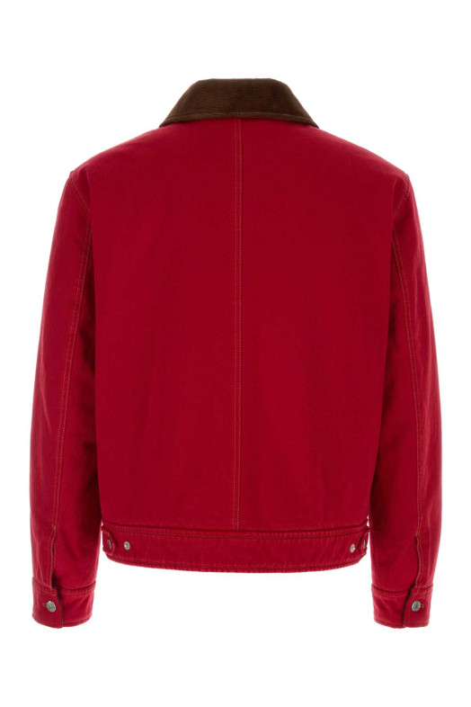 Red denim jacket AMI (HJK922DE0132)