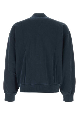 Темно-синяя хлопковая куртка-бомбер с длинными рукавами CARHARTT WIP (I036864)