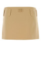 Pastel yellow wool blend mini skirt MIU MIU (MG2750SOOO15Q8)