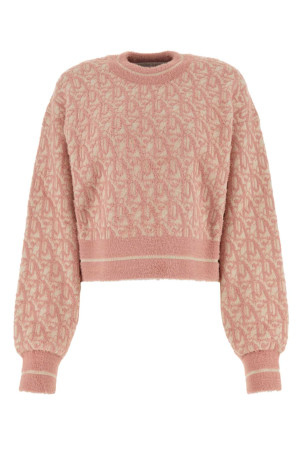 Embroidered nylon blend sweater PALM ANGELS (PWHE059R24KNI001)