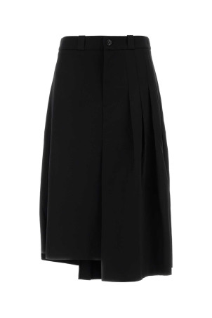 Black gabardine Origami skirt OUR LEGACY (W4264OCB)