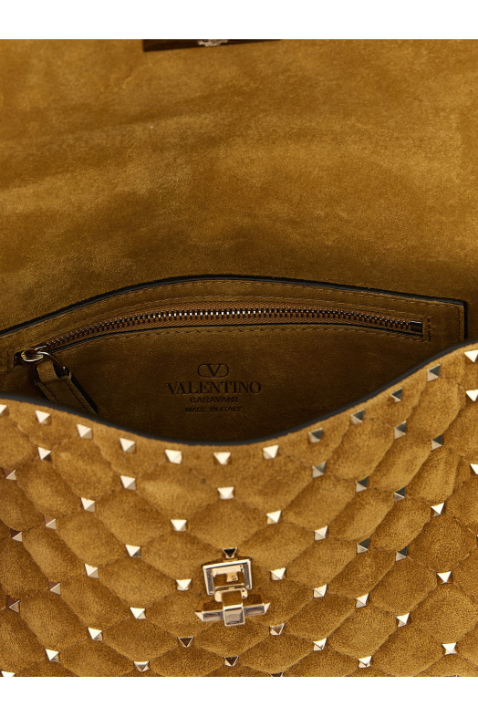 Valentino G. 'Rockstud Spike' medium shoulder bag Yellow