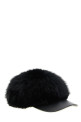Faux fur hat Black