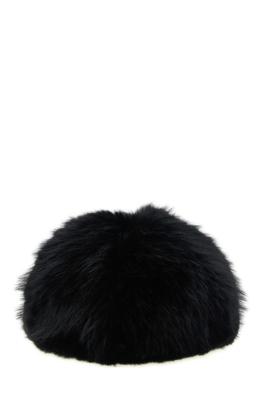 Faux fur hat Black