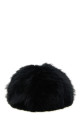 Faux fur hat Black