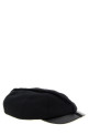 Visible stitching hat Black