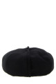 Visible stitching hat Black