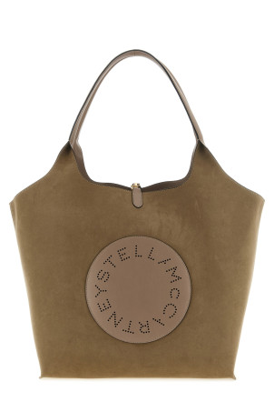Logo reversible shopping bag Gray