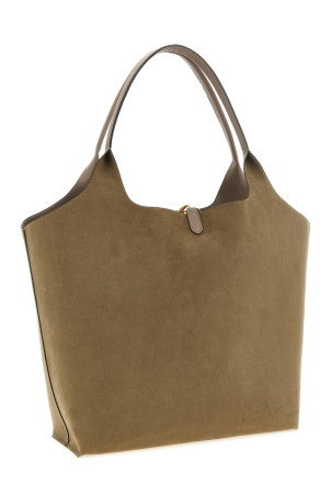 Logo reversible shopping bag Gray
