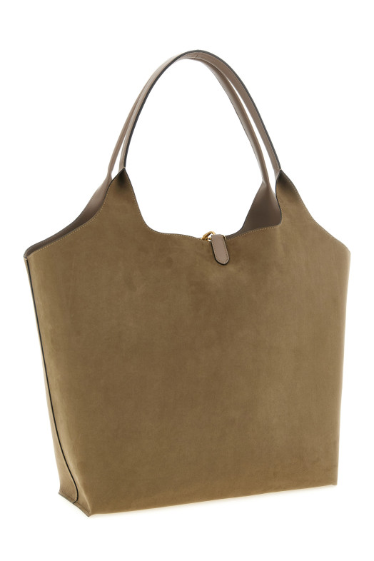Logo reversible shopping bag Gray