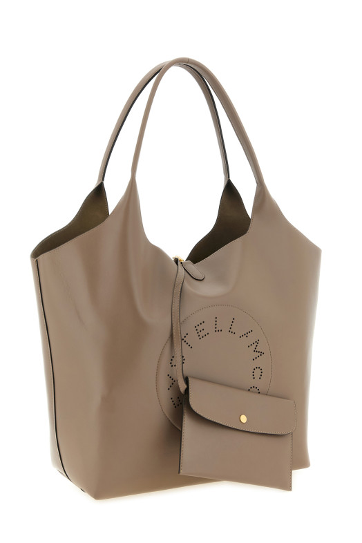 Logo reversible shopping bag Gray