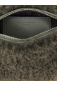 Shearling clutch Gray