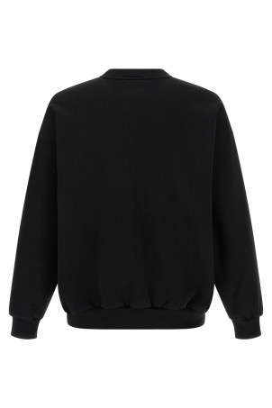 Distressed detail sweatshirt Black