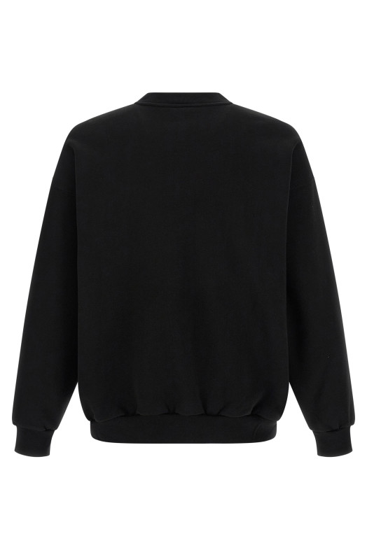 Distressed detail sweatshirt Black