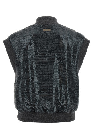 Sequin vest Gray