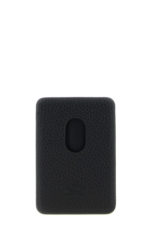 Valentino Garavani 'Rockstud' magnetic card holder Black