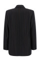 Pinstripe flannel blazer Blue