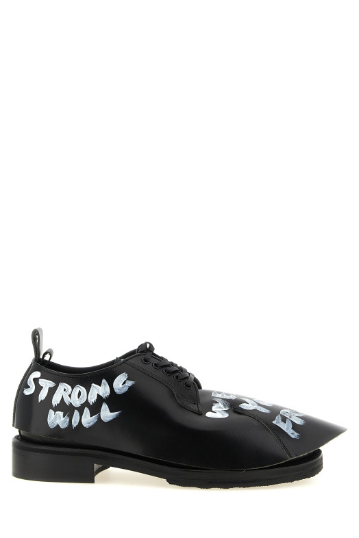 CommeDesGarçonsHommePlus x KidsLoveGaite — шнурованные туфли, черные COMME DES GARÇONS HOMME PLUS PRK1020011