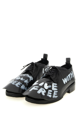 CommeDesGarçonsHommePlus x KidsLoveGaite — шнурованные туфли, черные COMME DES GARÇONS HOMME PLUS PRK1020011