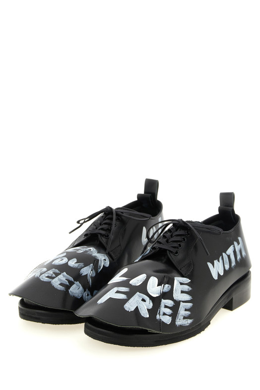 CommeDesGarçonsHommePlus x KidsLoveGaite — шнурованные туфли, черные COMME DES GARÇONS HOMME PLUS PRK1020011