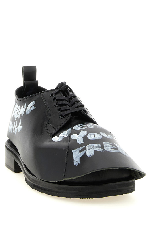 CommeDesGarçonsHommePlus x KidsLoveGaite — шнурованные туфли, черные COMME DES GARÇONS HOMME PLUS PRK1020011