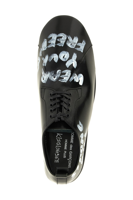 CommeDesGarçonsHommePlus x KidsLoveGaite — шнурованные туфли, черные COMME DES GARÇONS HOMME PLUS PRK1020011