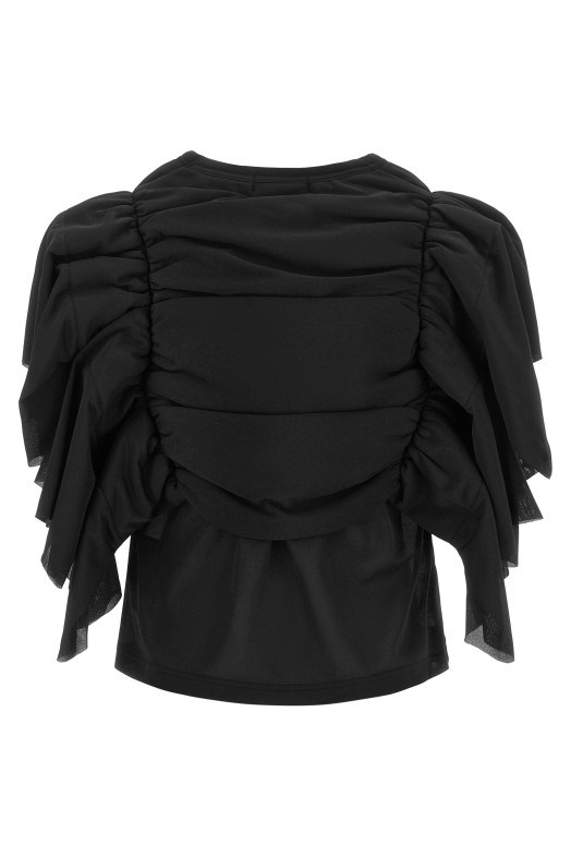 Ruffle top Black