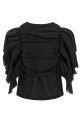 Ruffle top Black